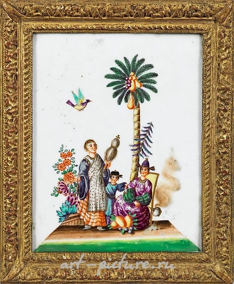 梅森瓷器图盘，以中国风情为主题。