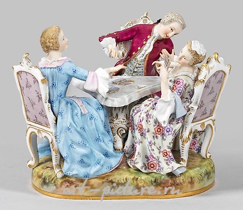 洛可可派“纸牌玩家”