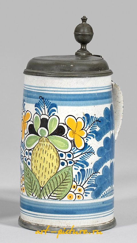 Bayreuth Waltz Jug with Fruit Decoration