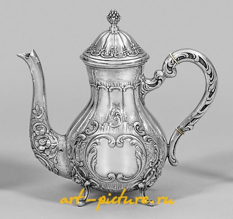 Quality coffee pot in Baroque style