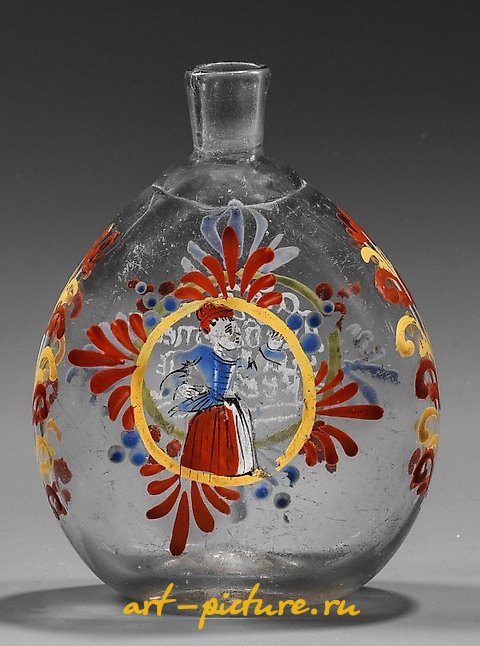 Schnaps-Plattflasche