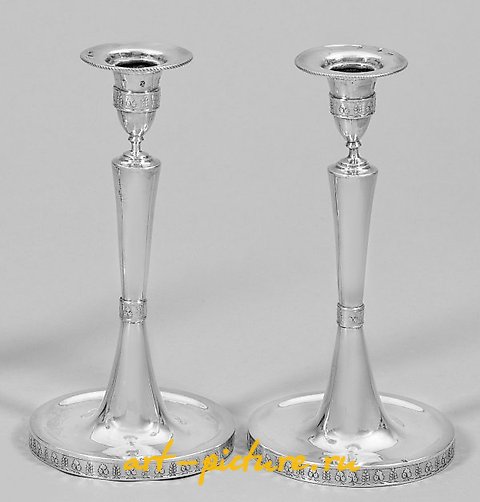 A couple of Empire table candelabras