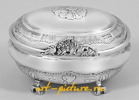 Large Rococo Sugar Box