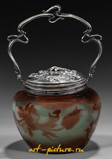 Rare Art Nouveau Candy Box by Emile Gallé