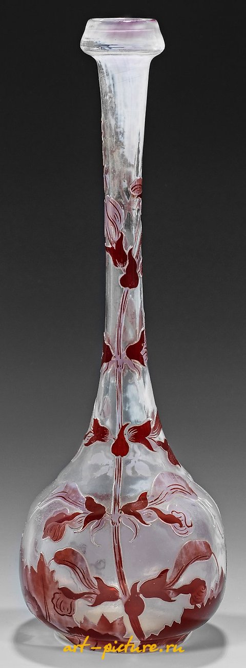 Great Neck Vase by Emile Gallé