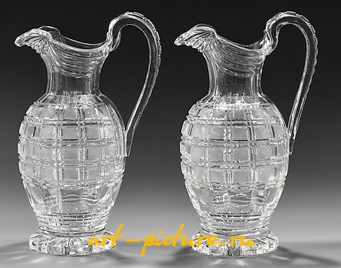 A few large glass carafes.