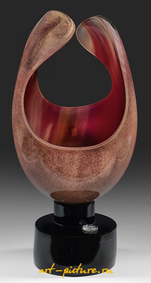 Significant modern Murano glass sculpture by Dino Rosin.