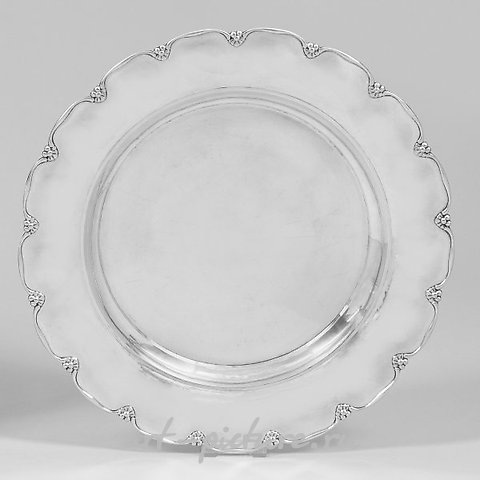 Great, flat Art Deco offering plate