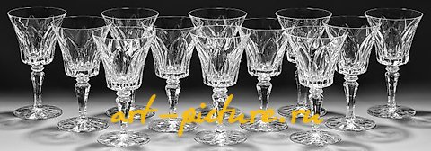 Sentence of twelve Saint-Louis wine glasses "Carmargue"