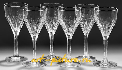 Sentence from the Six Saint-Louis Sherry Glasses "Bristol"