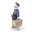 June - a boy with a briefcase. Denmark, Copenhagen, Royal Copenhagen.