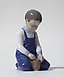 "Boy with a bucket. Denmark, Copenhagen, Bing & Grondahl."