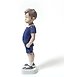 "Kai. A standing boy in shorts. Denmark, Copenhagen, Bing & Grondahl."