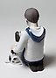 Porcelain figurine "Boy with Dog" - "Do I need to wash my face?" Bing Grondahl.