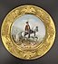 Porcelain plate with hand-painted design “Officer of the Life Guards Hussar Regiment”