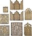 Seven Bronze Icons and Three Triptychs with St. Nicholas of ...