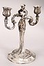 Russian Silver Twin Branched Candelabra
