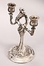 Russian Silver Twin Branched Candelabra