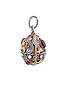 RUSSIAN SILVER GILT ENAMEL GEMSTONES EGG PENDANT