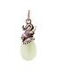 RUSSIAN 84 GILT SILVER GRAPE VINES EGG PENDANT