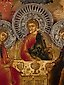 FINE ICON WITH THE OLD TESTAMENT TRINITY