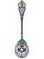 RUSSIAN GILT SILVER ENAMEL SPOONS