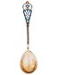RUSSIAN GILT SILVER ENAMEL SPOONS