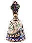 TALL RUSSIAN 88 SILVER CLOISONNE ENAMEL GOBLET CUP
