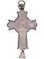 RUSSIAN ORTHODOX SILVER ENAMEL CROSS PENDANT