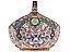 RUSSIAN 84 GILT SILVER AND CLOISONNE ENAMEL KOVSH