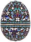 RUSSIAN GILT SILVER ENAMEL EASTER EGG