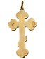 RUSSIAN GILT SILVER ENAMEL ORTHODOX CROSS PENDANT