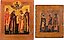 TWO ICONS SHOWING SELECTED SAINTS Russian, 18th/19th century