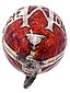 RUSSIAN 88 SILVER AND RED ENAMEL EGG PENDANT