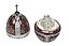 THEO FABERGE CRYSTAL & STERLING EGG, ST. VLADIMIR