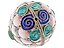 Русская серебряная подвеска в форме яйца с золочением и эмалью в технике клоизонне