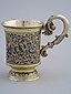A RUSSIAN SILVER-GILT AND NIELLO CUP 19TH C