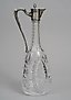A 19th century Russian cut-glass silver-mounted decanter