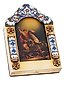 RUSSIAN 84 SILVER AND ENAMEL ICON OF SAINT VLADIMIR