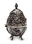 Императорское русское серебряное охотничье яйцо от Циприана Лабецкого, ...