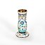 A RUSSIAN SILVER AND CLOISONNE ENAMEL VASE