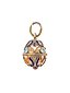 RUSSIAN 84 GILT SILVER ENAMEL EASTER EGG PENDANT