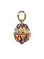 RUSSIAN 84 GILT SILVER ENAMEL EASTER EGG PENDANT