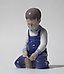 "Boy with a bucket. Denmark, Copenhagen, Bing & Grondahl."
