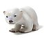 White polar bear cub. Denmark, Copenhagen, Bing & Grondahl