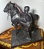 Antique sculpture from the 19th century "Seated Rider (Anichkov Bridge)" by the model's author Peter Karlovich Klodt, 1846. Bronze.
