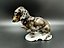 Porcelain figurine of a dachshund. Germany. Rosenthal.