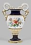 Монументальная ваза Мейсен с изображением Буше и цветочной живописью