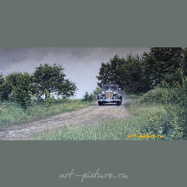 "Road Stories (Rural Path)" canvas, oil paint