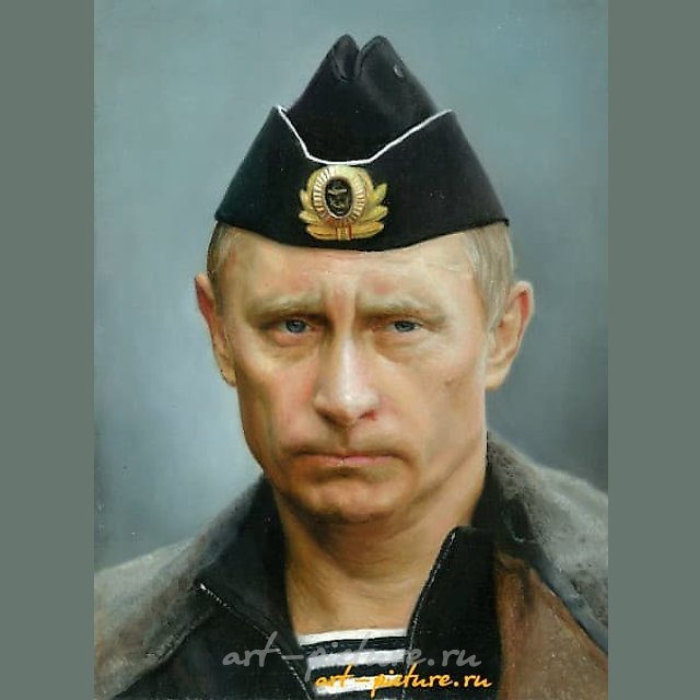 Портрет В.Путина холст/масло 